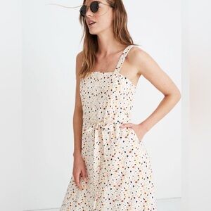 Madewell Patterned Button Front Patterned Dress